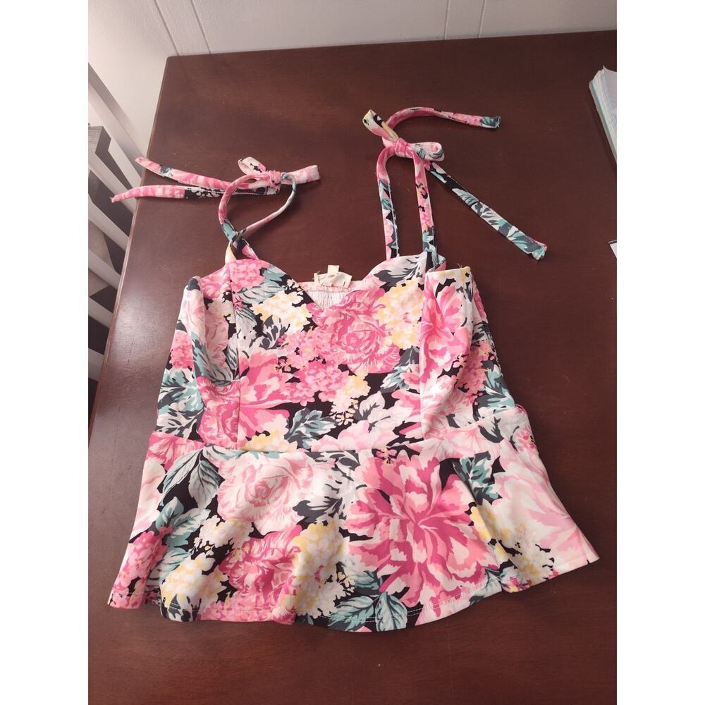 Merki Floral Tank Top Size Large